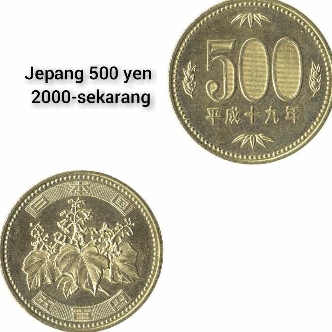TURUN HARGA koin jepang 500 yen dibawah kurs travel backpaker KPL164