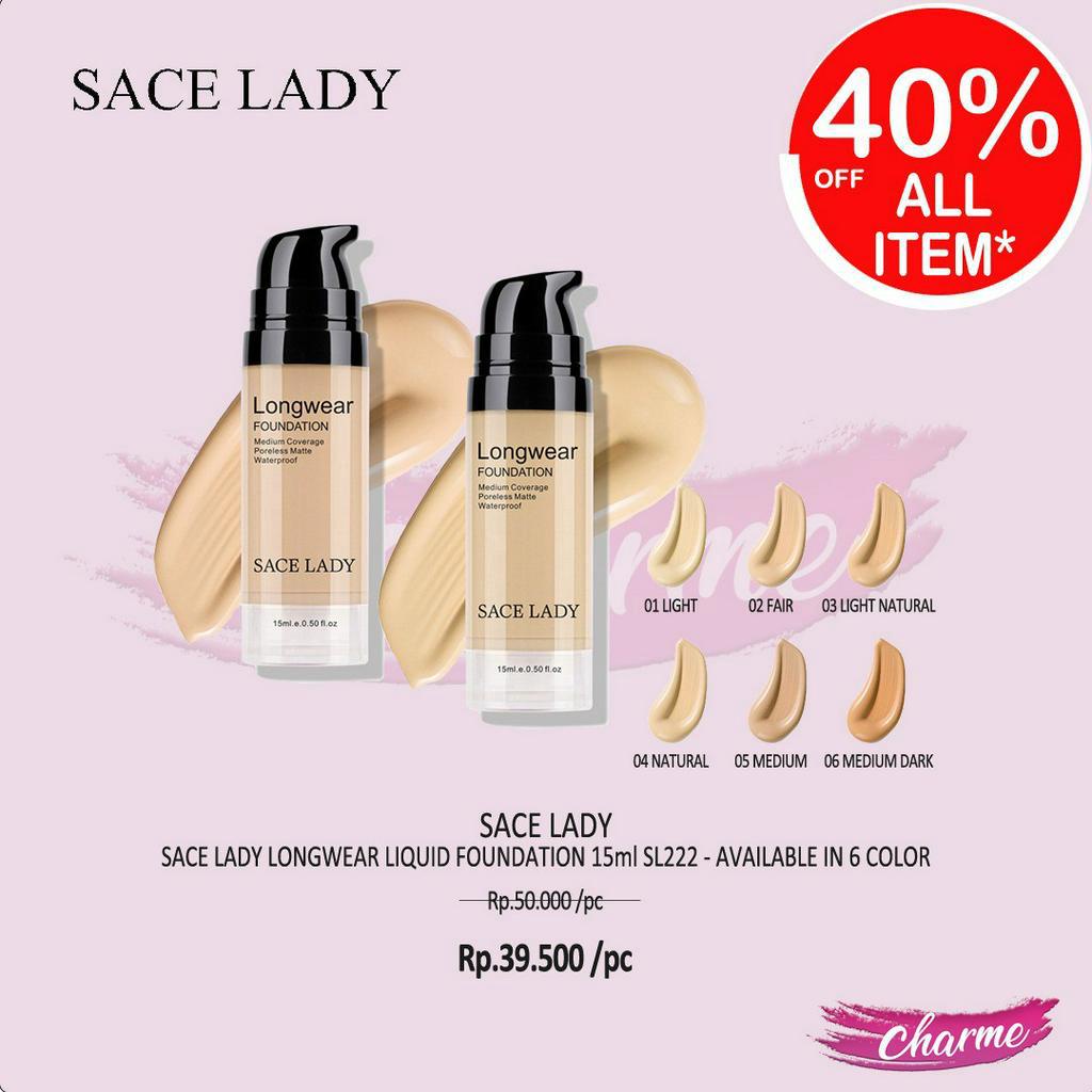 (READY &amp; ORI) Sace Lady Longwear Liquid Foundation SL222