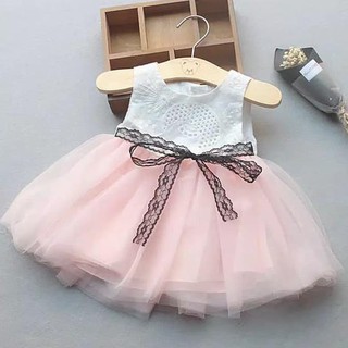 Baby Dress Baju Pesta Bayi Anak Perempuan Putih Tutu Katun ...