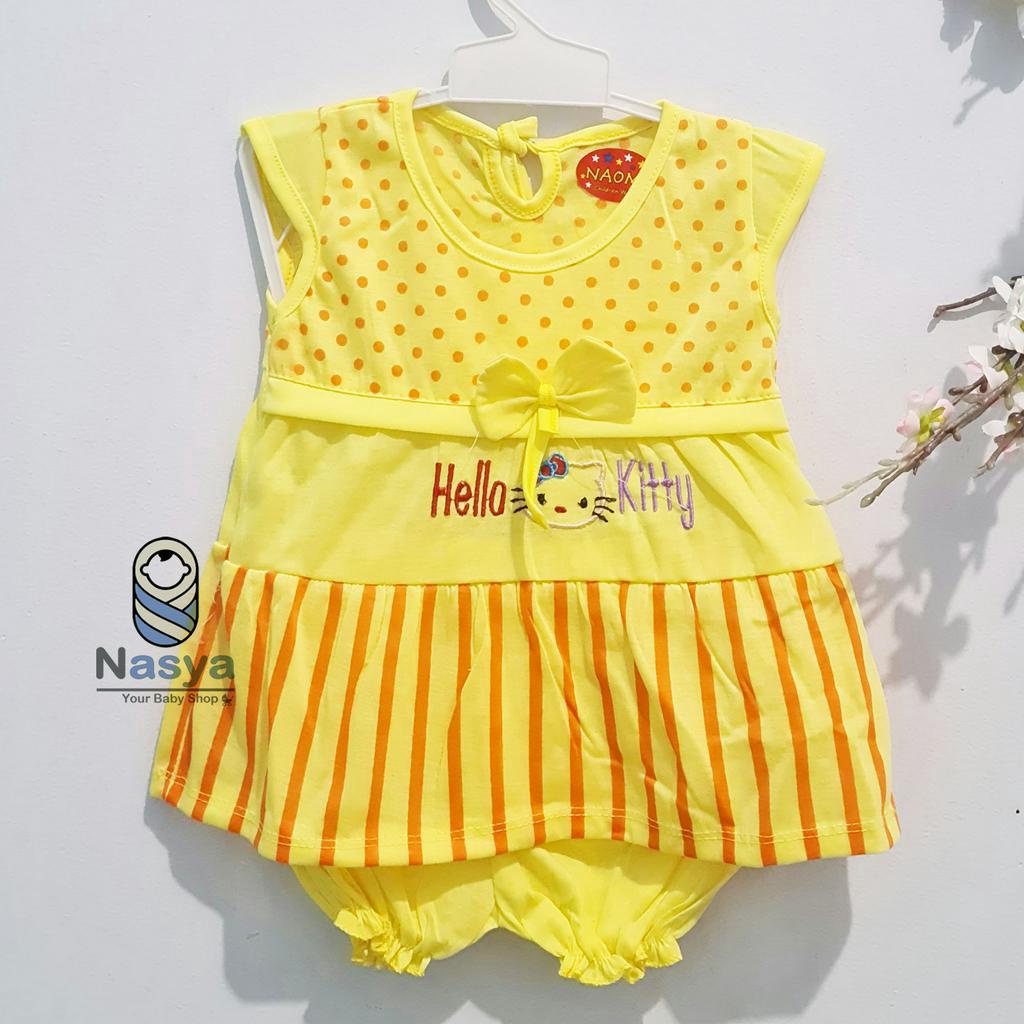 [N-016] New Arrival Setelan baju kutung dan celana pendek bayi 3-6 bulan