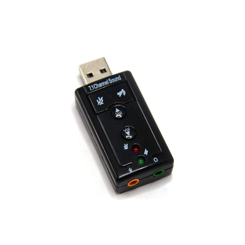 USB SOUND CONVERTER 7.1 HIGH QUALITY CONNECTOR USB TYPE A KE OUTPUT JACK - TEKNO KITA