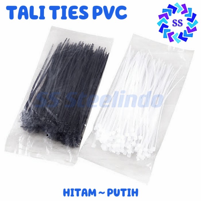 

TALI TIES HITAM PUTIH BUNGKUS 15CM 20CM 25CM
