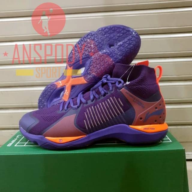 SEPATU BADMINTON LINING DAGGER/POUNCE 2 PURPLE