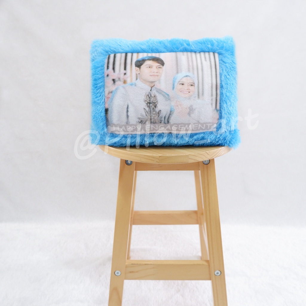 Pillowart - Bantal Foto Custom Bulu Rasfur Ukuran 20 x 30 cm / Hadiah - ART021