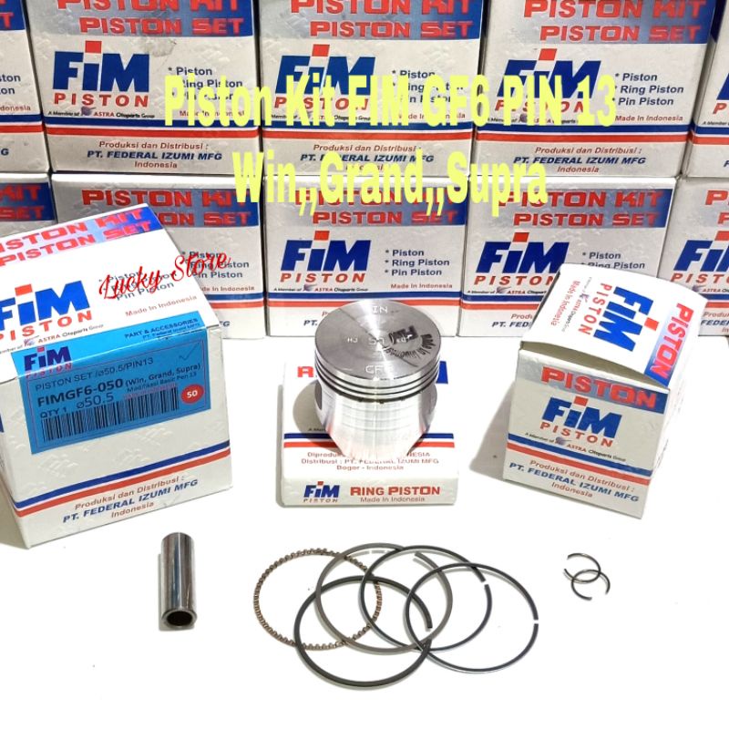 Piston Kit FIM Supra-Grand-Supra fit-Revo ( FIM GF6 PIN 13 ) ORIGINAL FIM