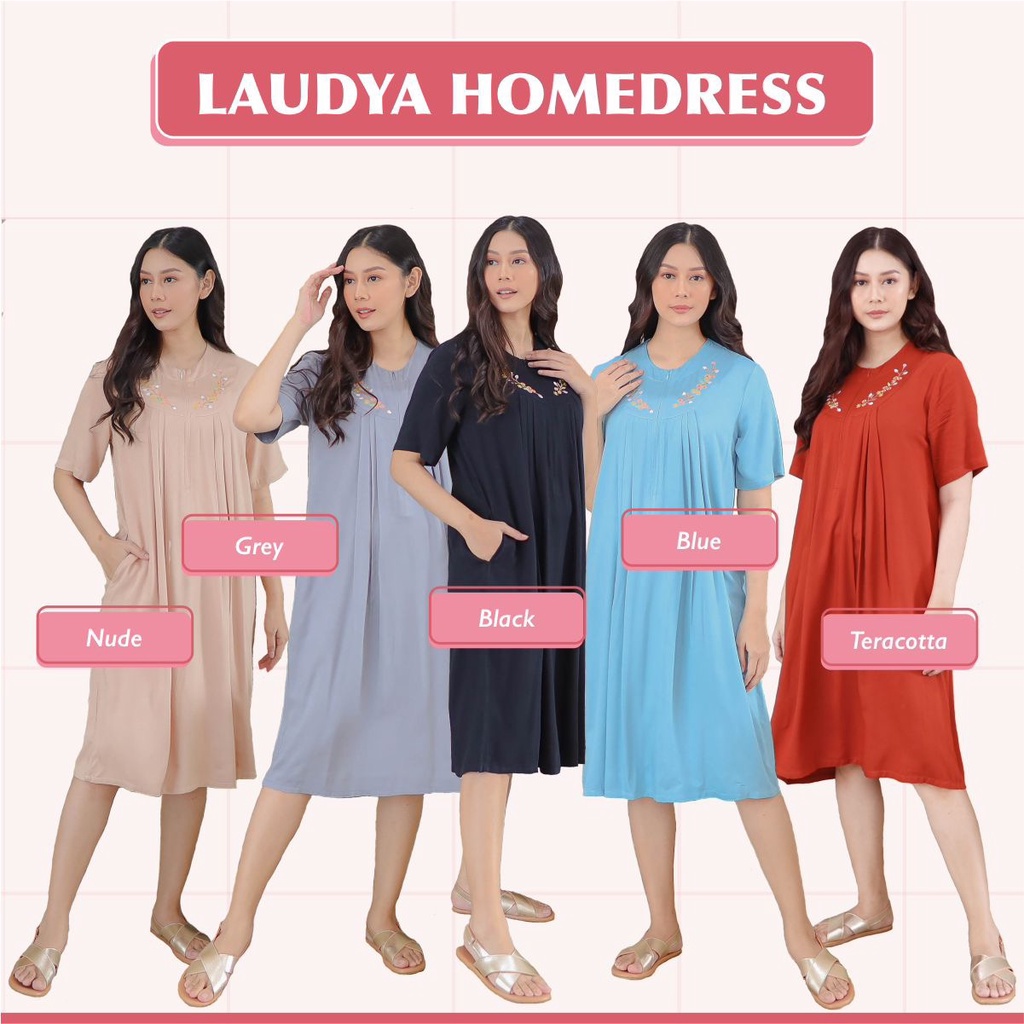 LAUDYA HOMEDRESS DASTER BORDIR HAGIA INDONESIA