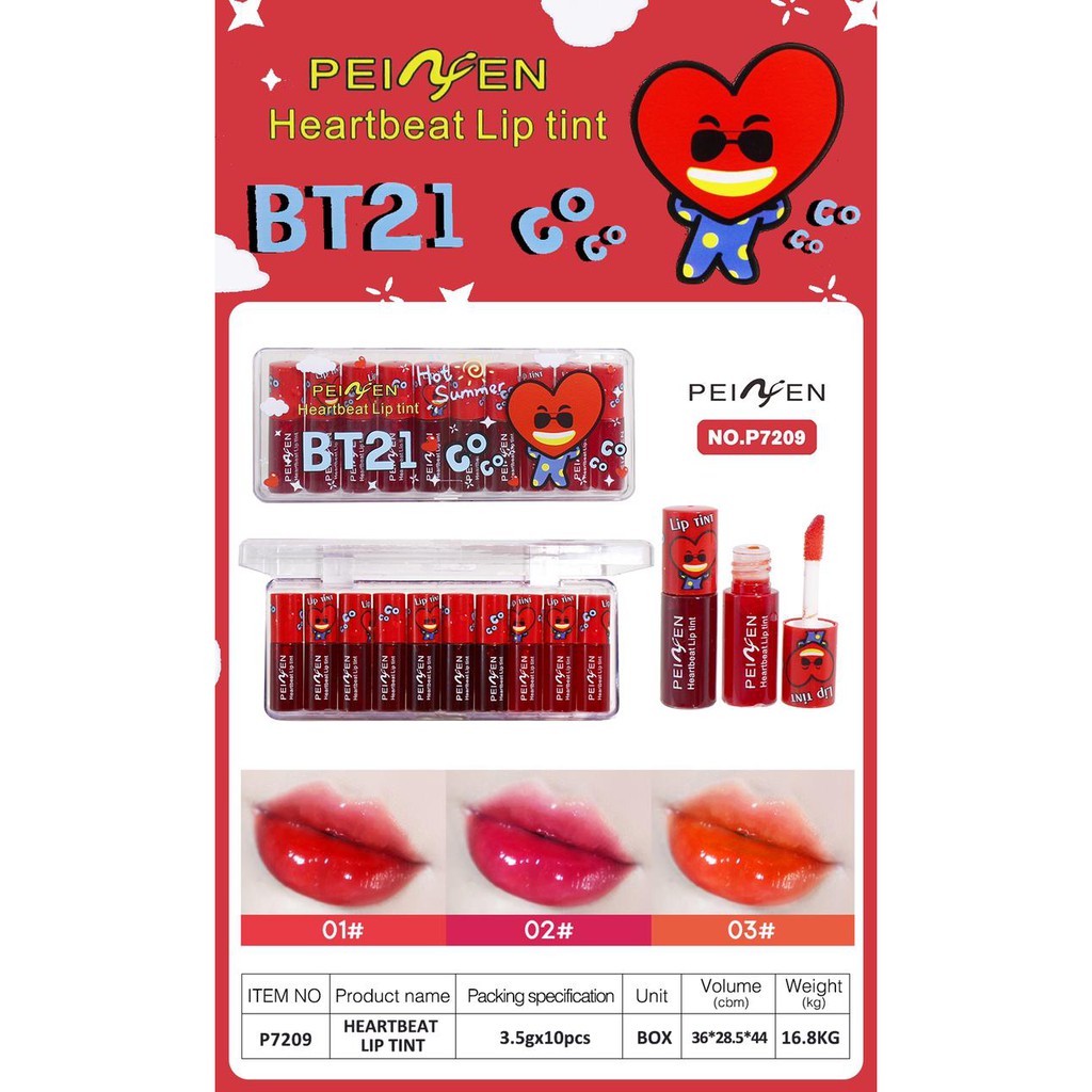 LIPTINT MINI ISI 10 , LIP MINI KARAKTER BT 21