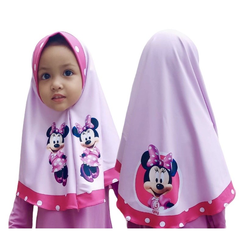 hijab instant motif miniemouse