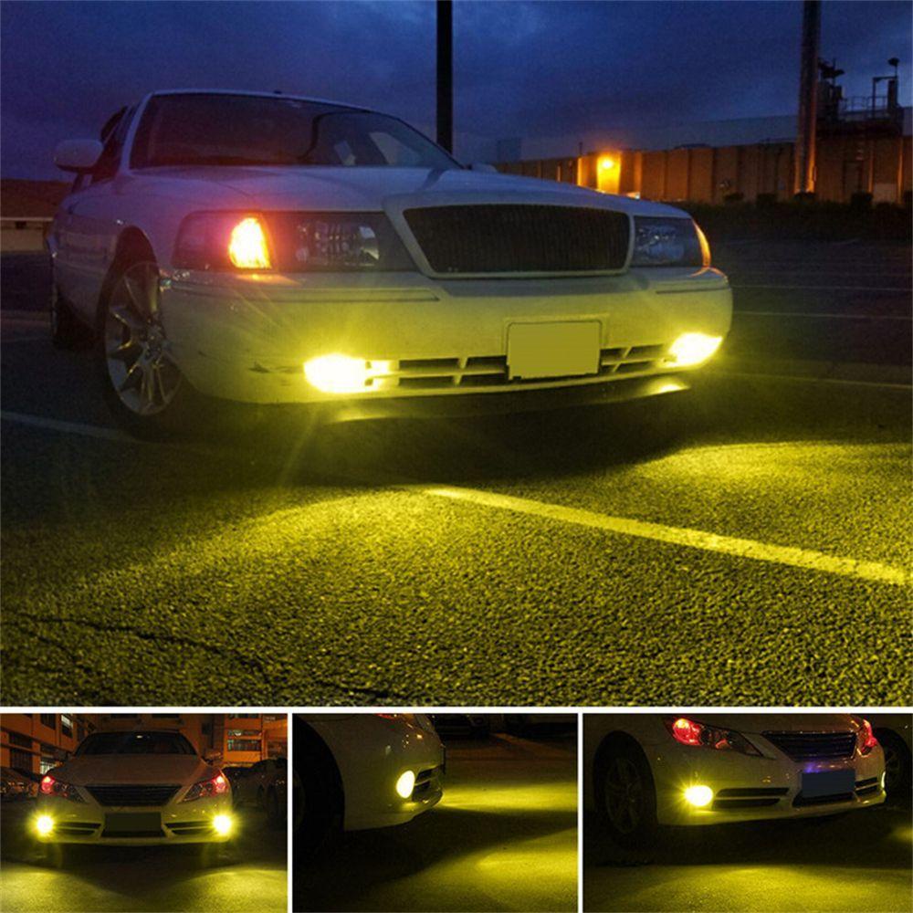 Populer 2pcs Lampu Kabut Mobil Kuning Terang Super Terang Hi/Low Kit Beam LED 80W DRL