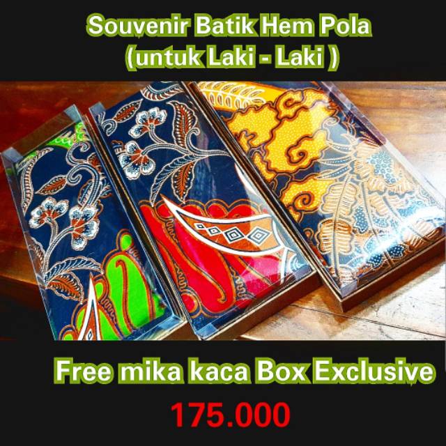 Souvenir Batik Exclusive box mika kaca batik pola tulis mewah luxury elegant high class seserahan