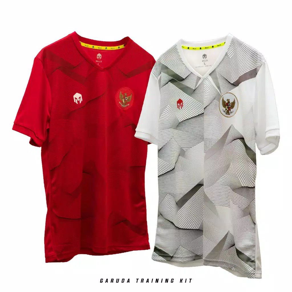 JERSEY TIMNAS GARUDA INDONESIA 2020 MILLS 1013GR BAJU LATIHAN TIMNAS TRAINING JERSEY TIMNAS ORIGINAL