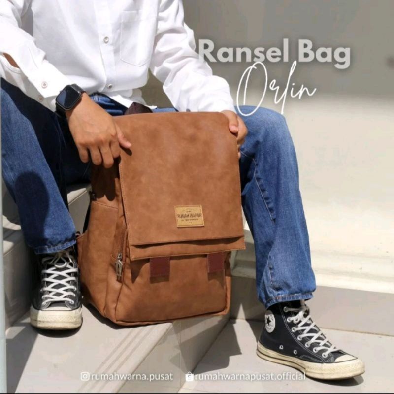 Tas Ransel Wanita Pria Orlin Rumah Warna