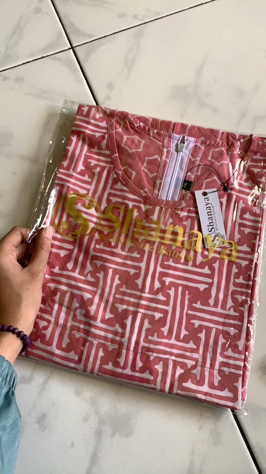 Shanaya Batik Tunik Mauza Cap Garutan Batik Kerja Formal Cantik Elegan