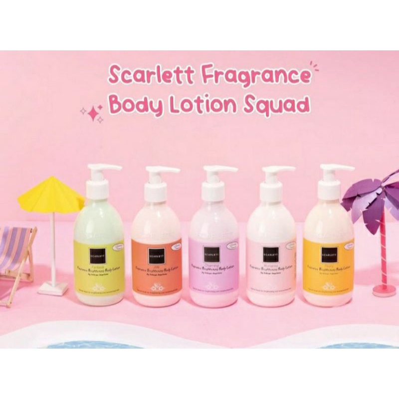 Scarlett whitening Body Lotion, Shower Scrub, Body Scrub, Serum, Facial Wash SCARLETT BPOM