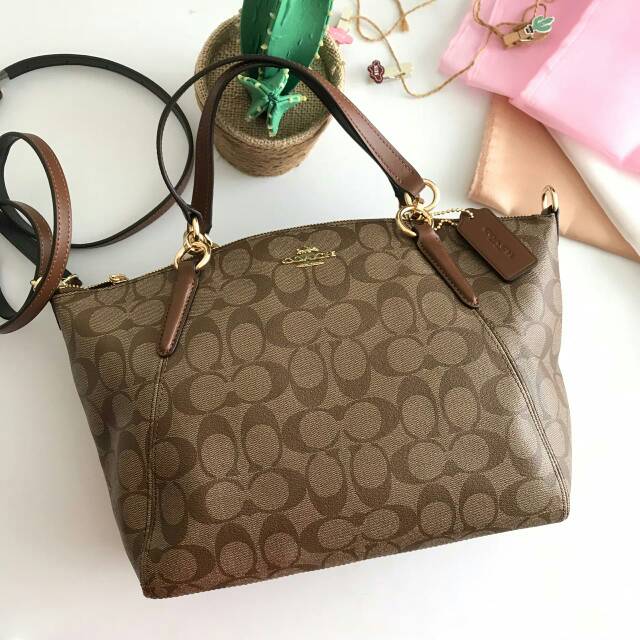 Tas Coach Small Kelsey Sign Saddle Shopee Indonesia