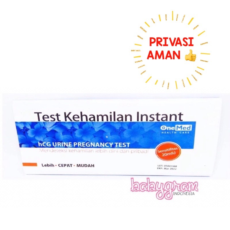 Tes Kehamilan Pro Hamil Onemed Testpack OneMed Tespek One Med hCG Urine Pregnancy Test pack