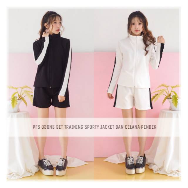 PFS 830NS SET TRAINING SPORTY 2IN1 JAKET N CELANA PENDEK