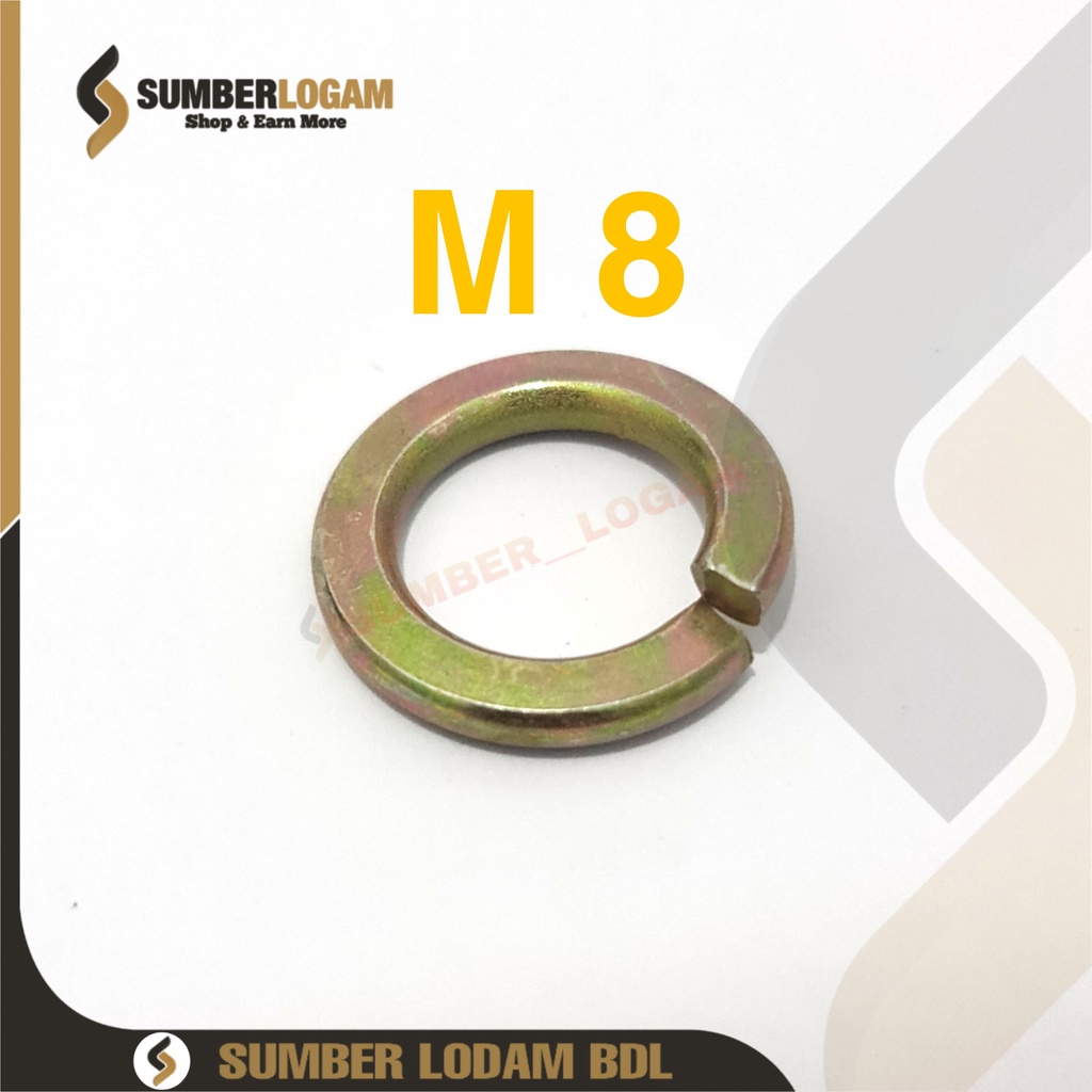 RING PER / SPRING WASHER KUNING M8