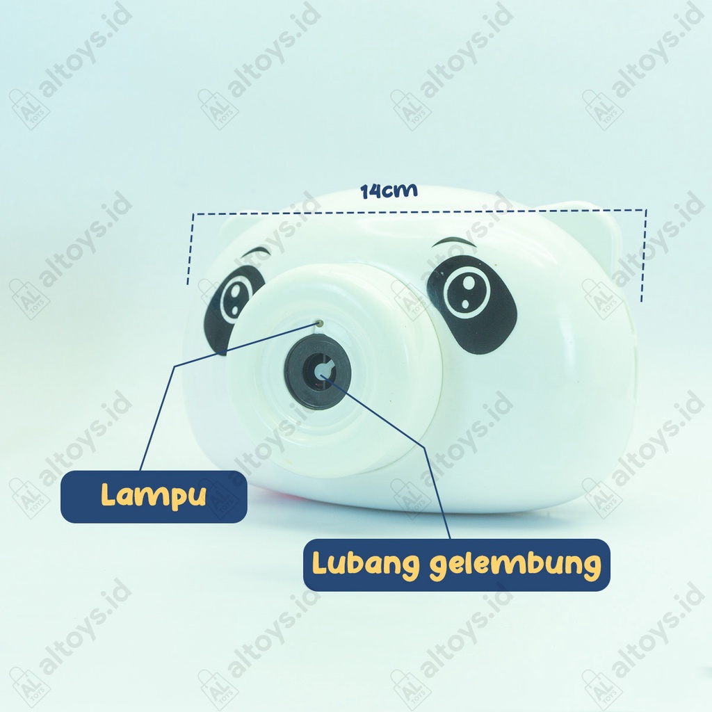 Mainan Kamera Gelembung Otomatis Karakter Lucu / Mainan Bubble Camera FU1144