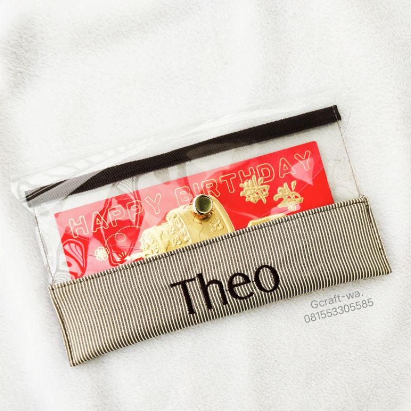 

Custom mika pouch double lis name