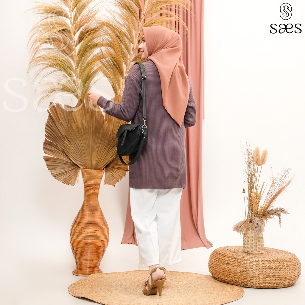 SAES Quince Saddle Bag Kulit Vintage Handbag Shoulderbag Tas Selempang &amp; Bahu Hitam Saes shop 003