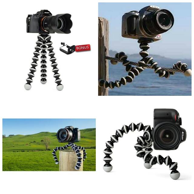 Tripod Gorilla M Tripod Octopus M Phone Holder Medium Tripod Camera DSLR Mini Pod Holder Hp MEDIUM