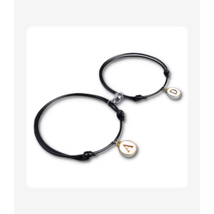 Gelang Magnet Couple//gelang tali huruf