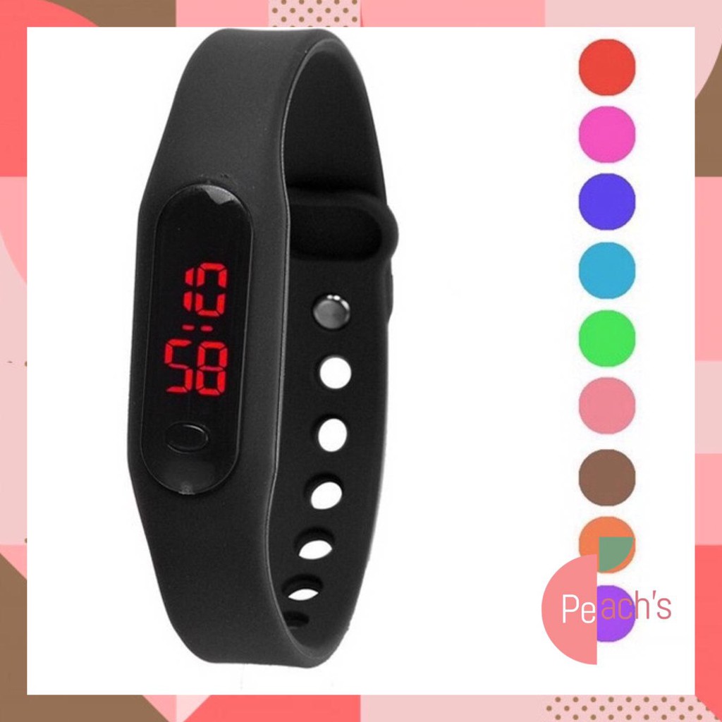 PEACH Jam Tangan Band Watch Digital LED Unisex J169
