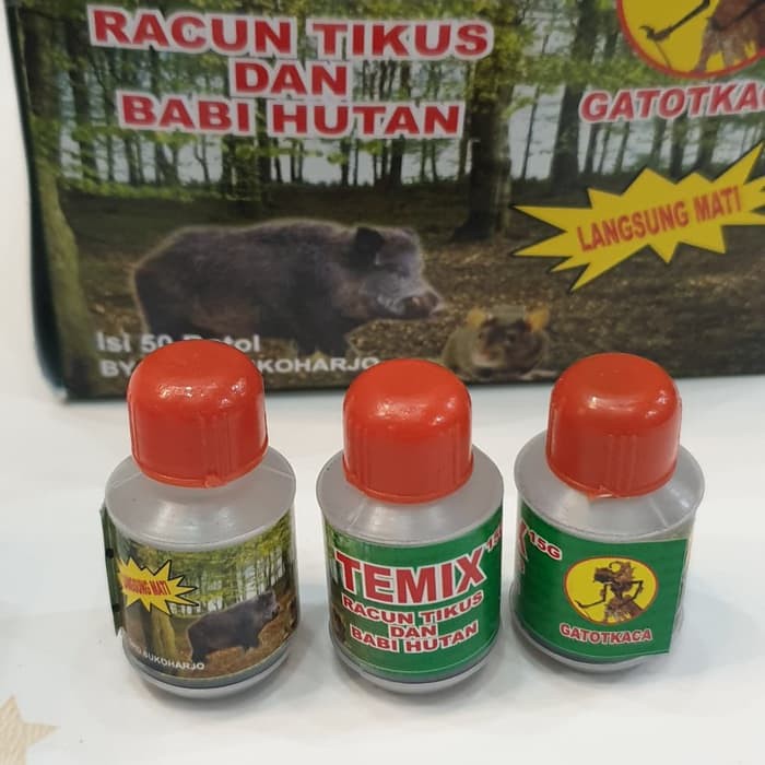 Racun Tikus TEMIX 15 G Racun Tikus Langsung Mati/Racun Babi Hutan Temix Asli Original