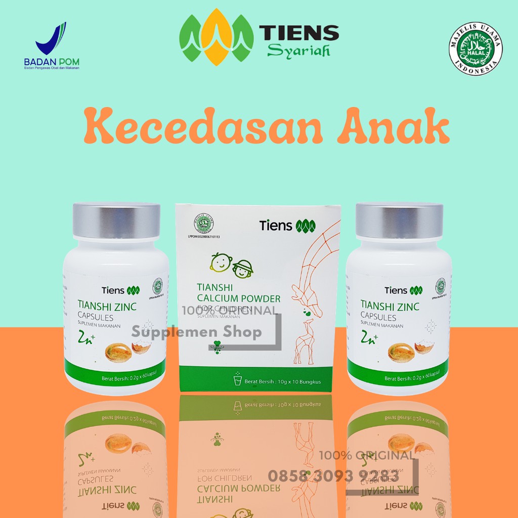 Zinc Suplemen / Vitamin Anak / Kecerdasan Anak Herbal / Kesehatan Anak / Kalsium Anak /Anti Stunting