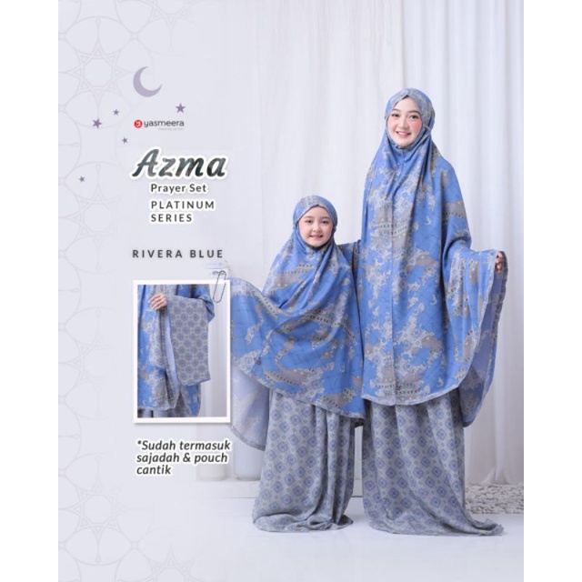 Mukena dewasa remaja anak Azma Platinum by Yasmeera