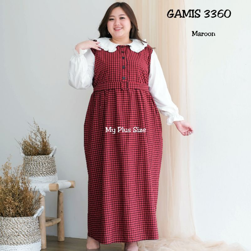 Gamis Kotak Super Jumbo 3360,Ld 132 cm &amp; 145 cm