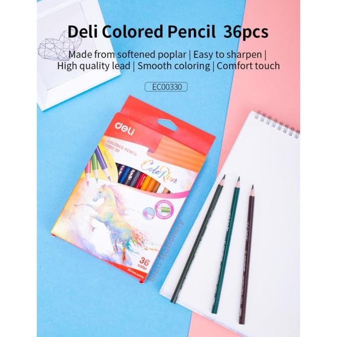 

Deli Color Pencil 36 Warna - Pensil Warna Anak [Ec00330]