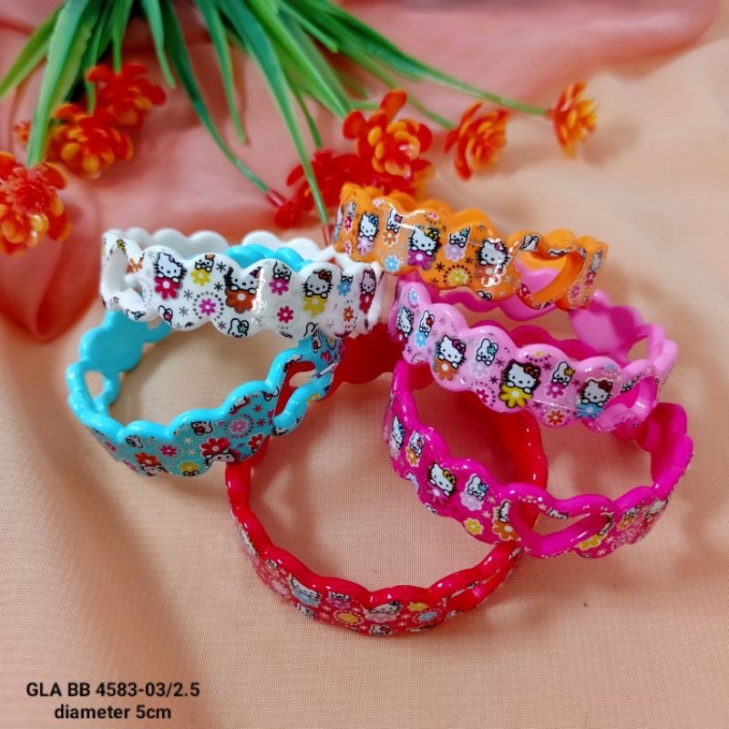 Gelang Anak Murah Motif Karakter 12pc Plastik Grosir Lusinan