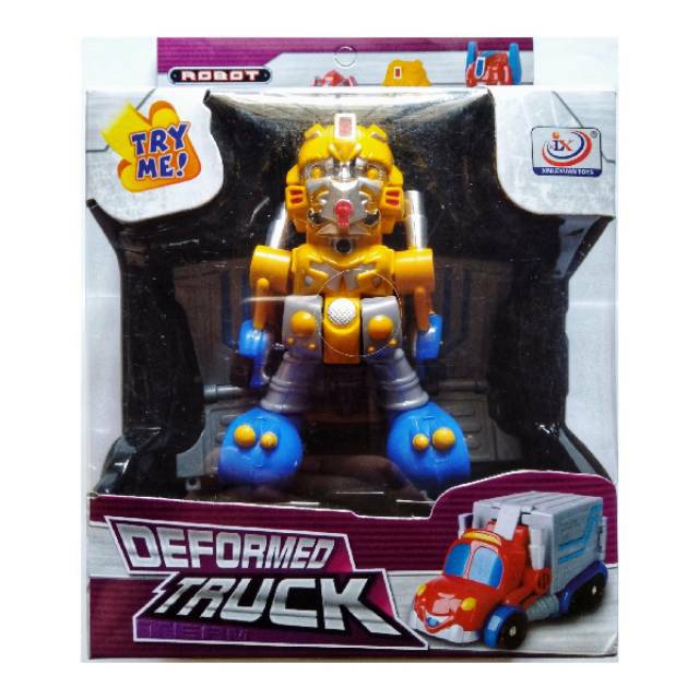 Hot Toys Mainan Robot Deformed Truck - Mainan Anak Robot Truk