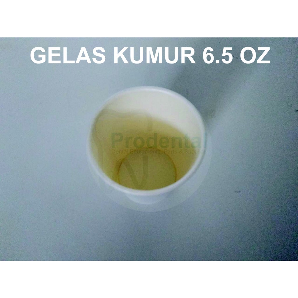 Gelas kumur pasien disposable dokter gigi / paper cup 6.5 oz