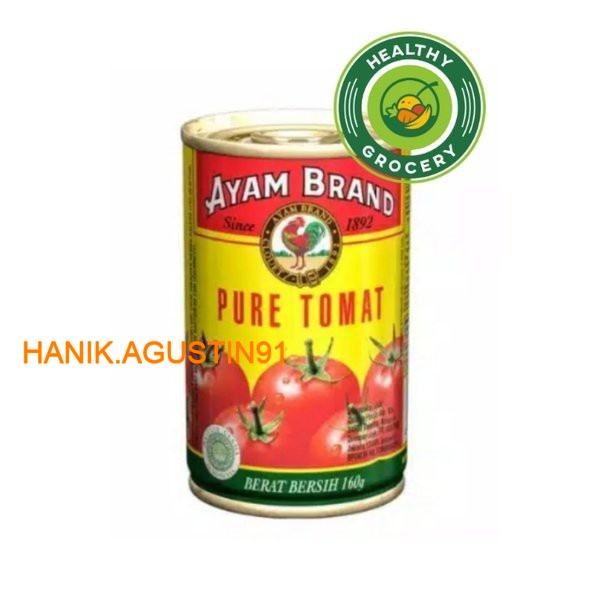 

Ayam Brand Pure Tomat 160gr Puree Tomato Pasta Tomat