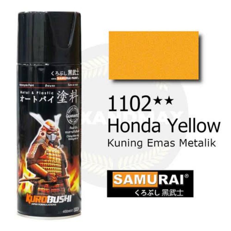 CAT SAMURAI HONDA YELLOW 1102 - cat samurai kuning - pilok kuning samurai - pylox kuning samurai