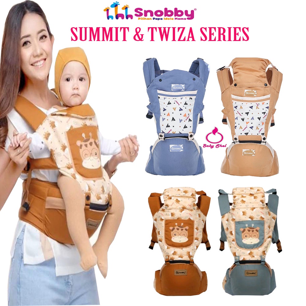 Snobby Gendongan Bayi Hipseat 6 Posisi + Saku Sirkulasi Print Summit Series - TPG 6241