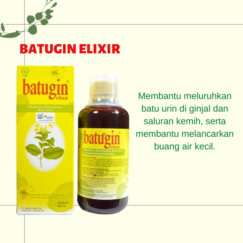 BATUGIN ELIXIR 300 ML - MELURUHKAN BATU GINJAL