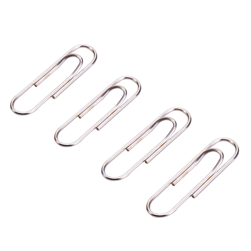 HAPPY TIME DELI PAPER CLIP KLIP KERTAS 29mm (100 PCS/BOX) SILVER PERLENGKAPAN ALAT TULIS KANTOR SEKOLAH KULIAH E0025