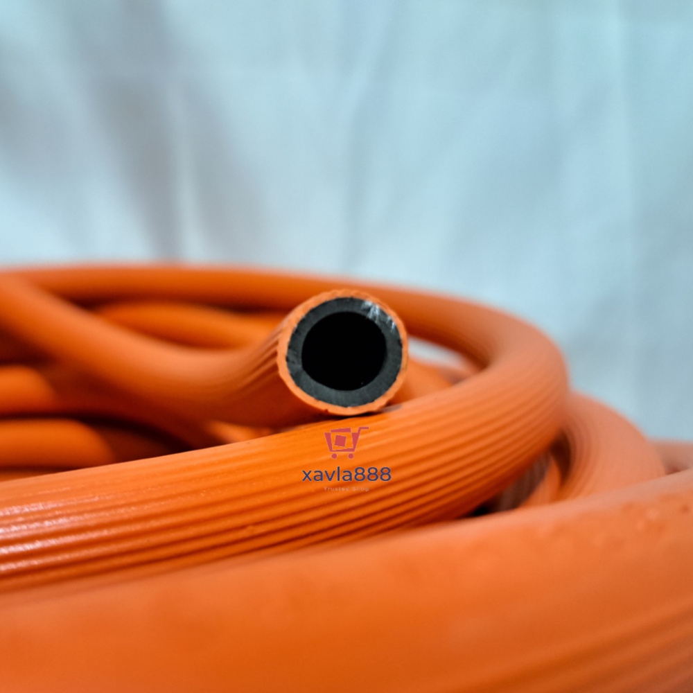 Selang Gas 15 Meter 2 Lapis Anti Gigitan Tikus Label SNI - Orange &amp; Hitam