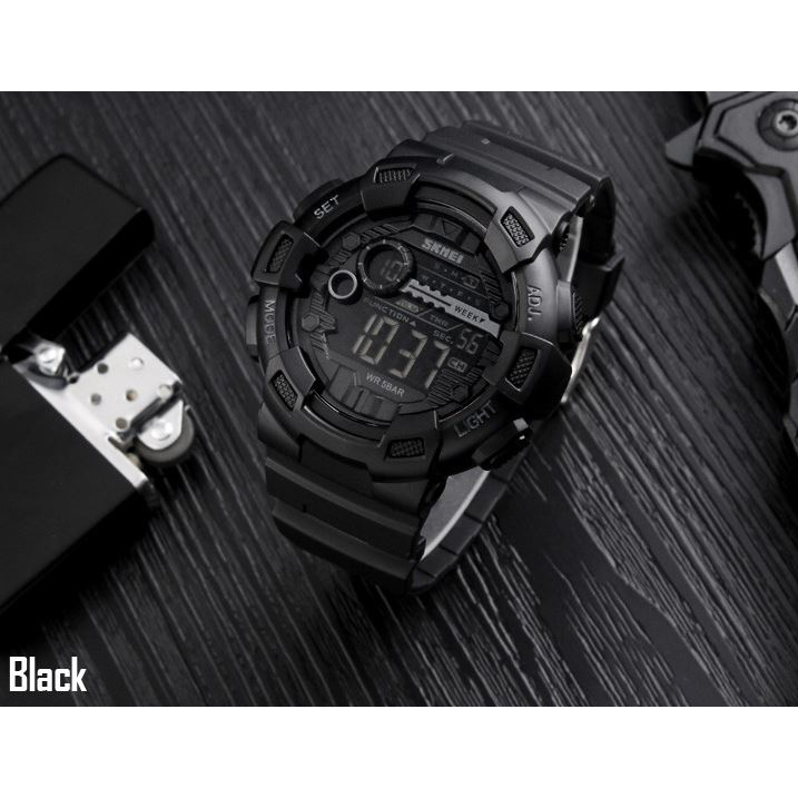 SKMEI Jam Tangan Digital Pria - DG1243 - Black