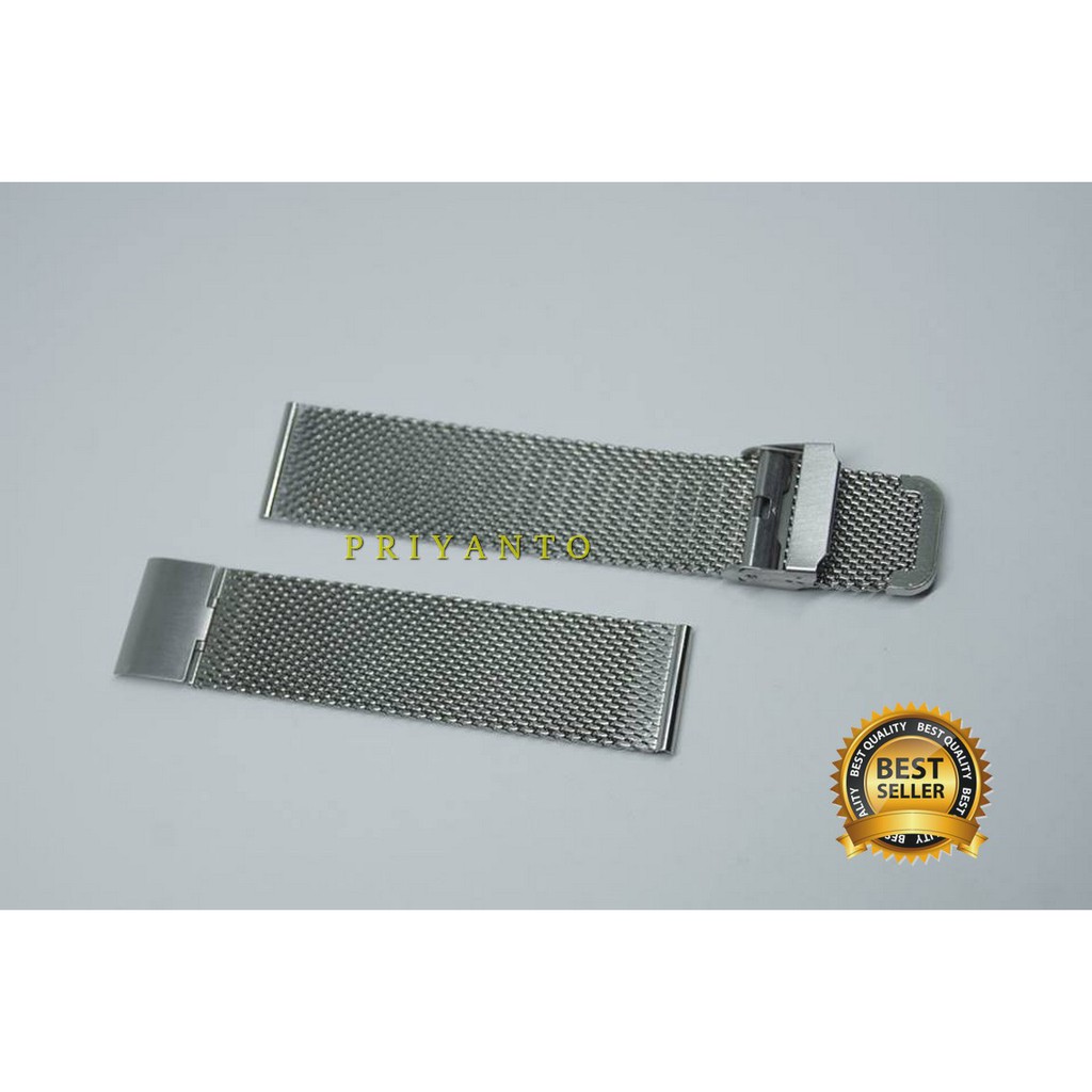 strap tali jam tangan rantai smartwatch 22mm stainless mesh milanese tali Rantai 22mm