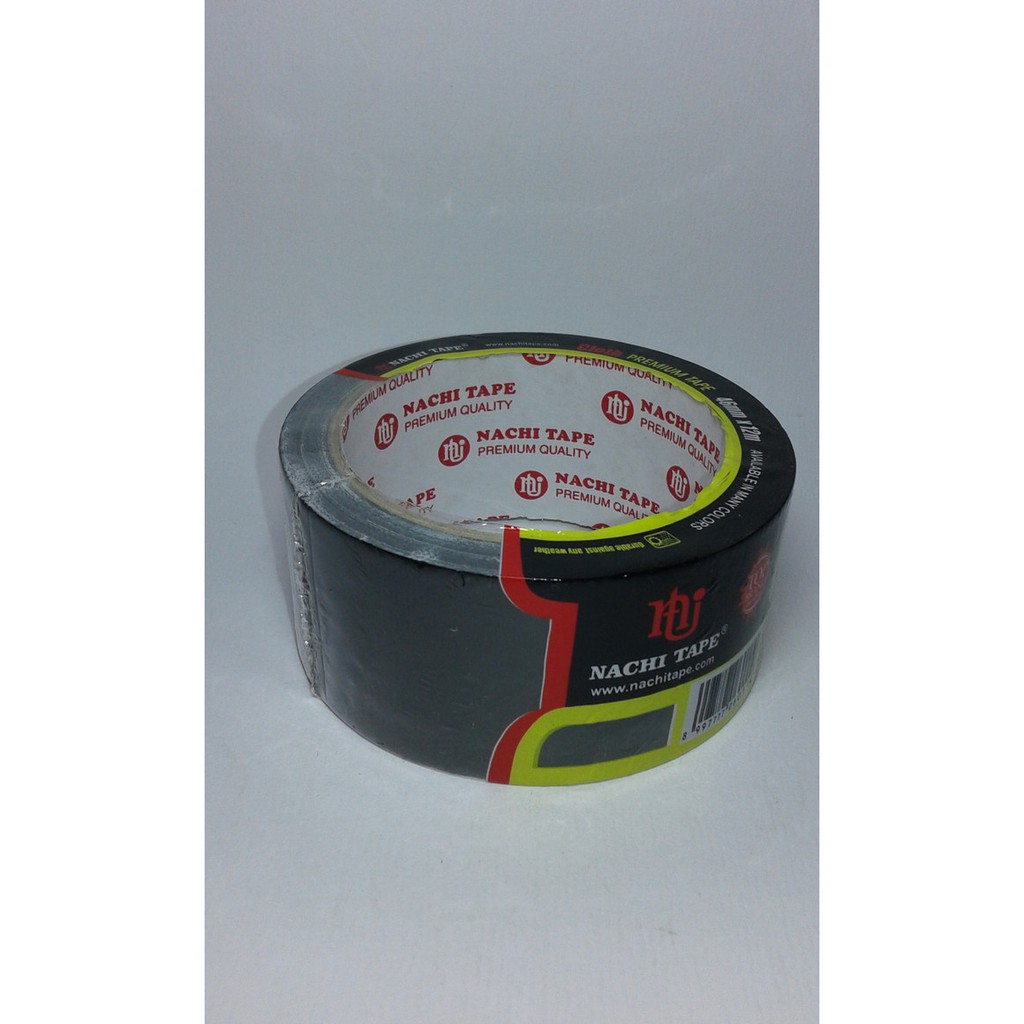 

Terbaru Isolasi Plakban Lakban Kain Cloth Tape Hitam Nachi 2" 46mm x 12 Linen Orisinil