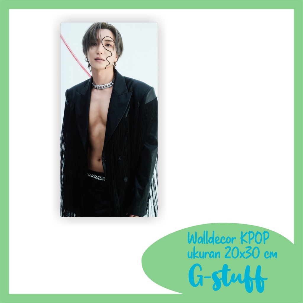 WALLDECOR LEETEUK SUPER JUNIOR UKURSN 15X30 CM