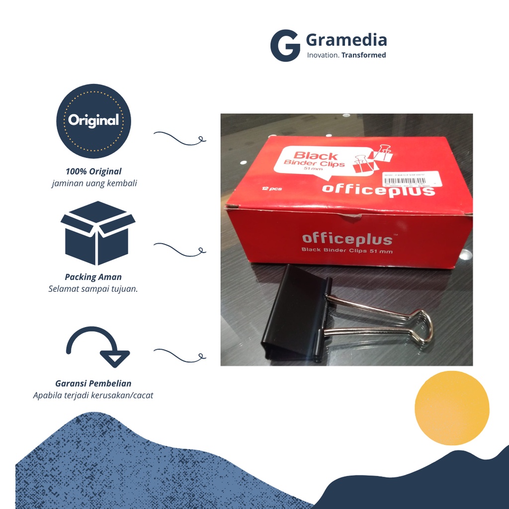 

Gramedia cikupa - OFFICE-P BDR.CLIP 51 BLACK 300151