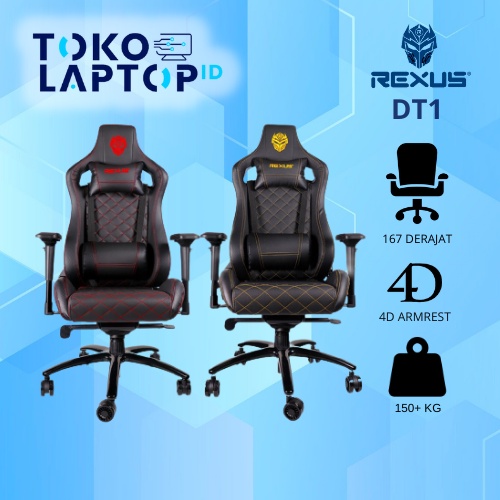 Rexus DT1 V.2 Gaming Chair Dark Thrones Garansi Resmi