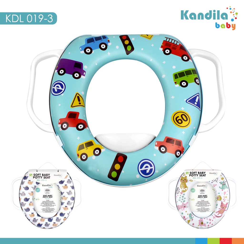 KANDILA BABY SOFT TOILET SEAT KDL019-3 / KURU HANDLE POTTY / POTTY SEAT TOILET