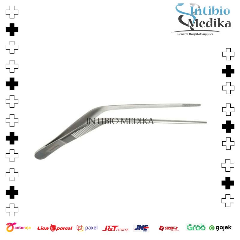 Pinset Bayonet Telinga 12,5cm  Pinset Bengkok Telinga